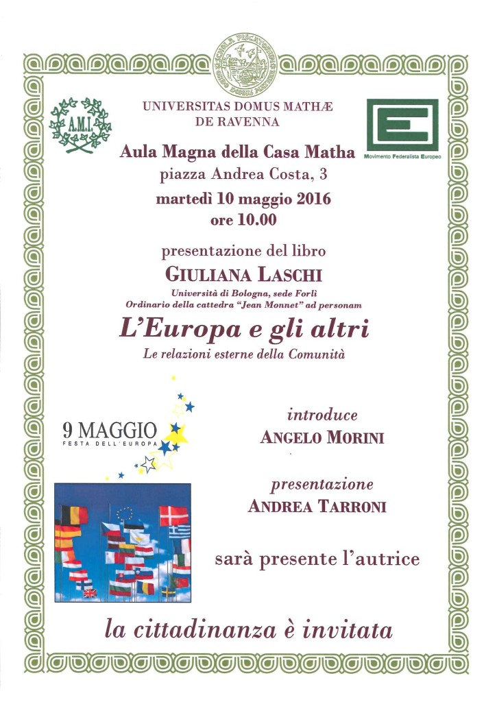 Vol. L'EUROPA E GLI ALTRI, 10.05.2016